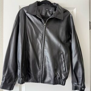 Donated: Black Leather Jacket - donating 5/7